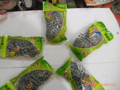 【专业生产3只装玫而美清洁球,钢丝球健康快乐从玫而美开始,】价格,厂家,图片,清洁刷,华俊-